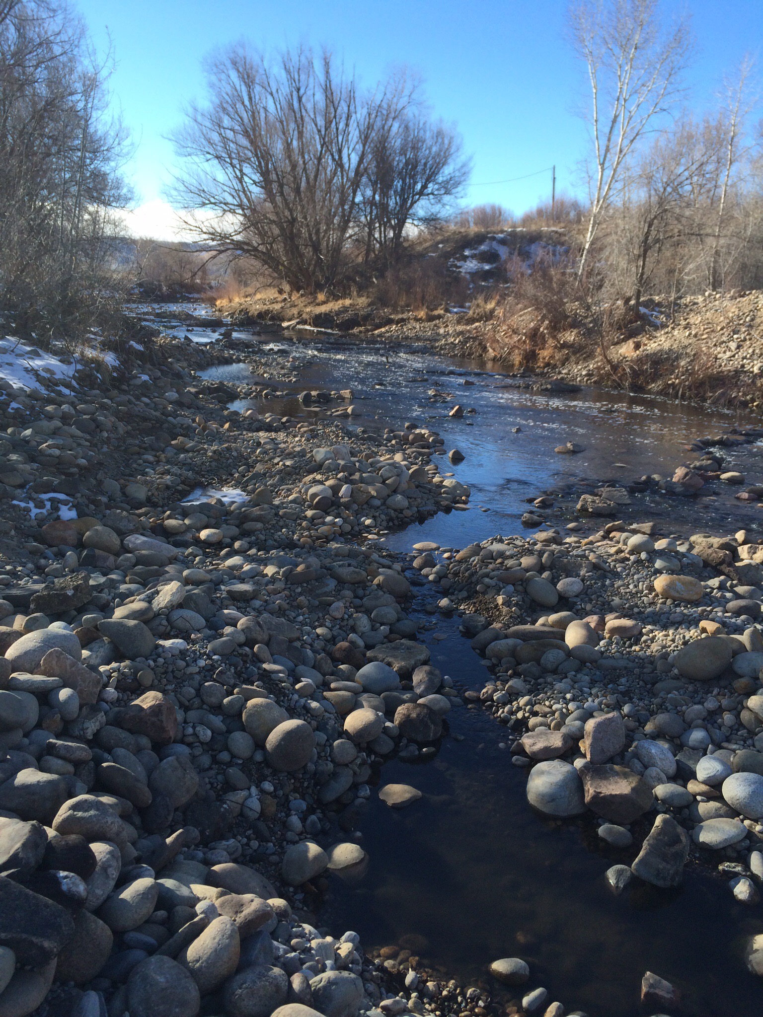 Clear Creek in winter, Jefferson County Colorado