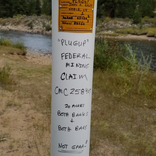 Mining claim marker, Colorado, United States