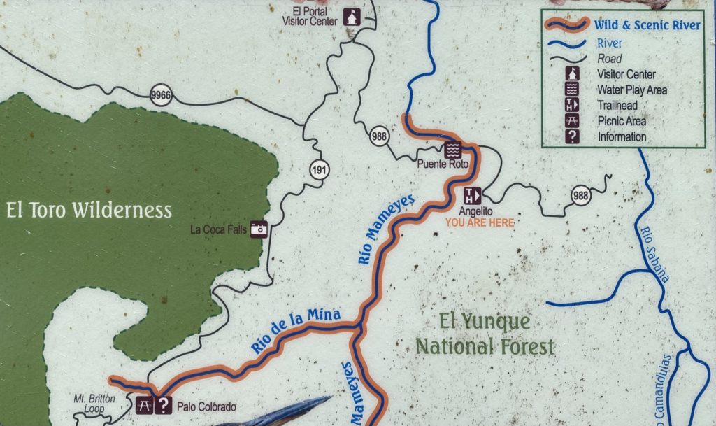 map of El Yunque National Forest